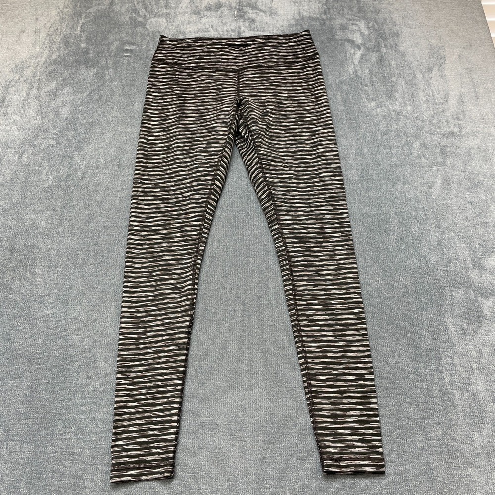 Zella Leggings Womens Medium Black White Skinny Leg High Waisted Performance